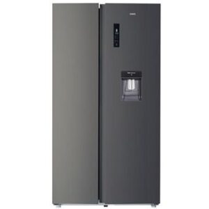 Frigorífico americano con congelador CHIQ, 559L, compresor inverter FSS559NEI42D, total no frost, 39db, dispensador de agua de 5,5L