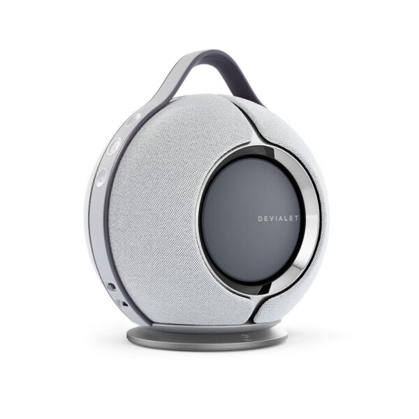 Altavoz conectado Hi-Fi Devialet Mania gris claro con estación de carga - Imagen 2